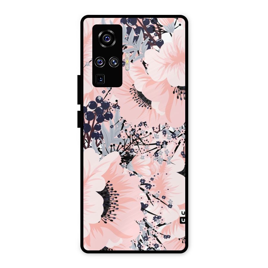 Beautiful Flowers Metal Back Case for Vivo X50 Pro