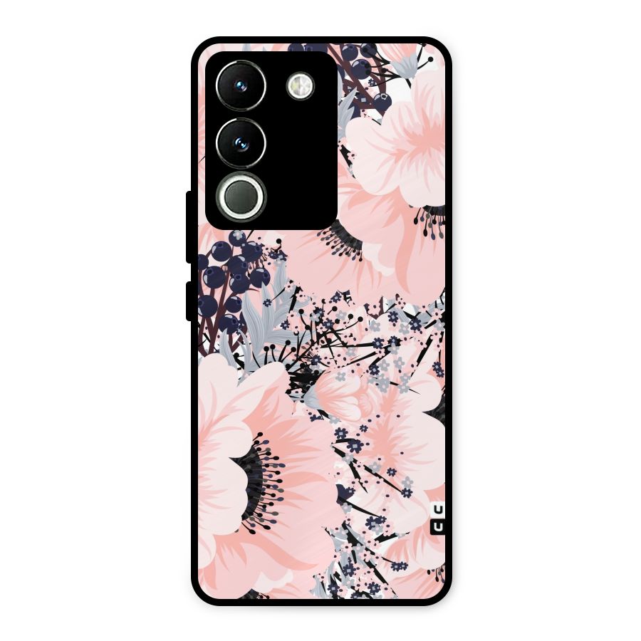 Beautiful Flowers Metal Back Case for Vivo Y200