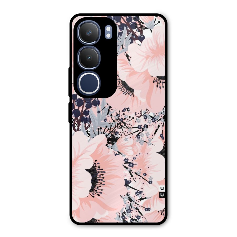 Beautiful Flowers Metal Back Case for Vivo Y29