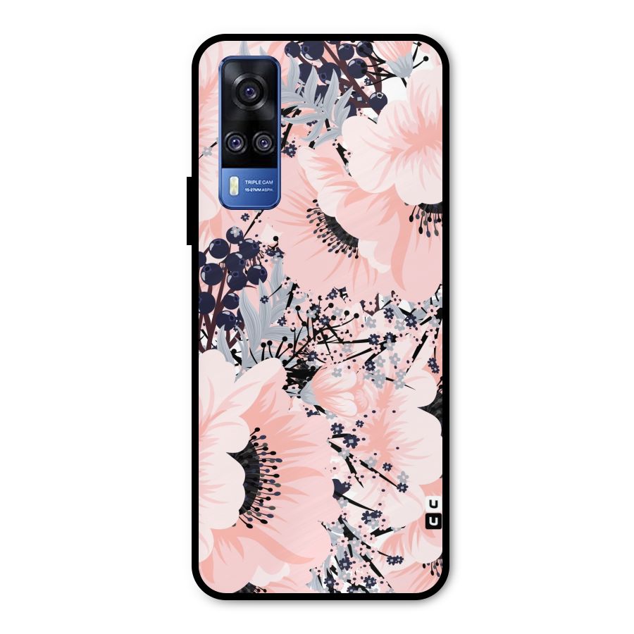 Beautiful Flowers Metal Back Case for Vivo Y31