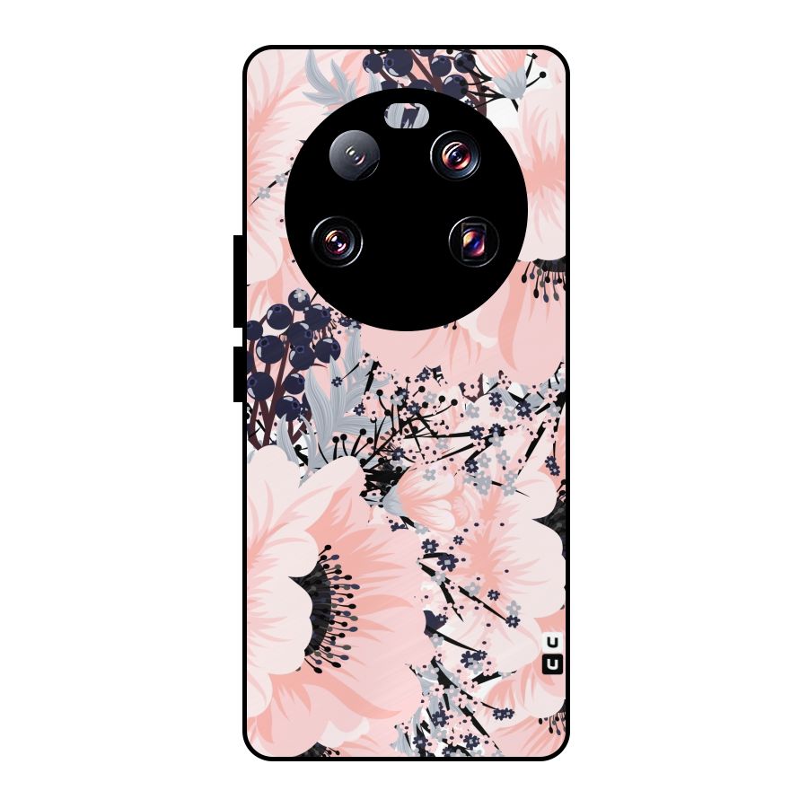 Beautiful Flowers Metal Back Case for Xiaomi 13 Ultra