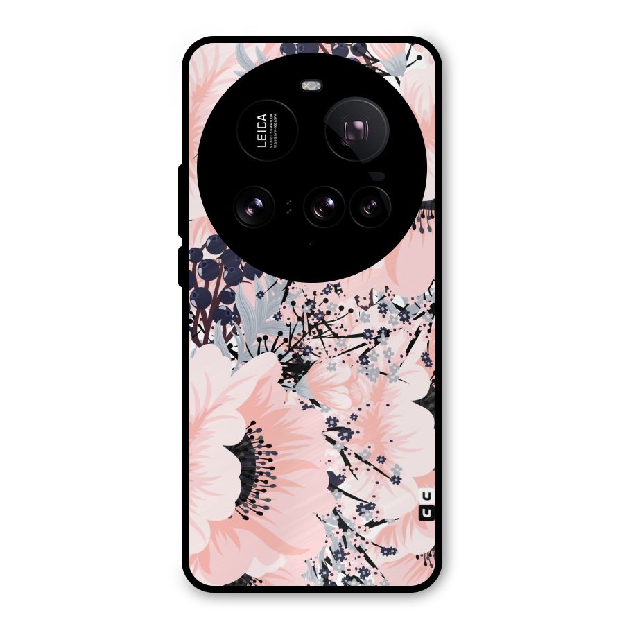 Beautiful Flowers Metal Back Case for Xiaomi 15 Ultra