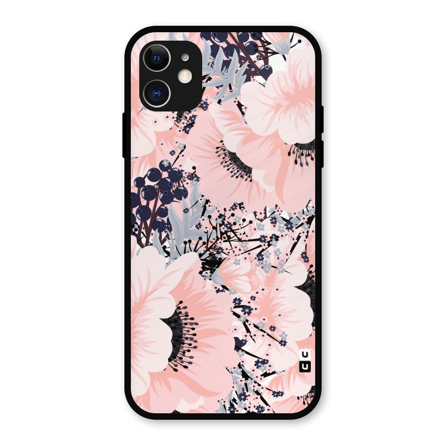 Beautiful Flowers Metal Back Case for iPhone 11