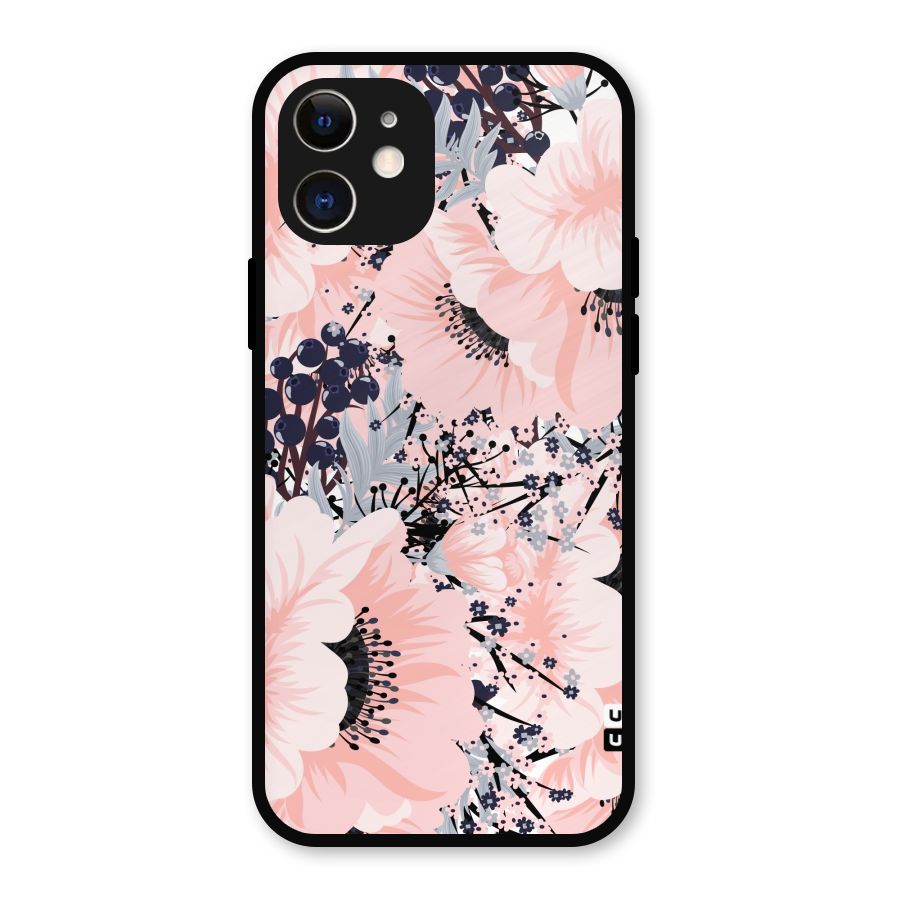 Beautiful Flowers Metal Back Case for iPhone 12