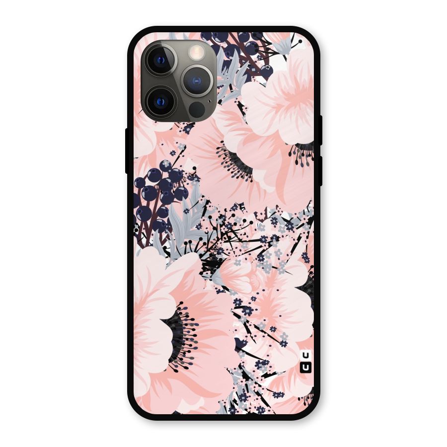 Beautiful Flowers Metal Back Case for iPhone 12 Pro