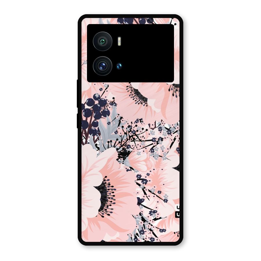 Beautiful Flowers Metal Back Case for iQOO 9 Pro