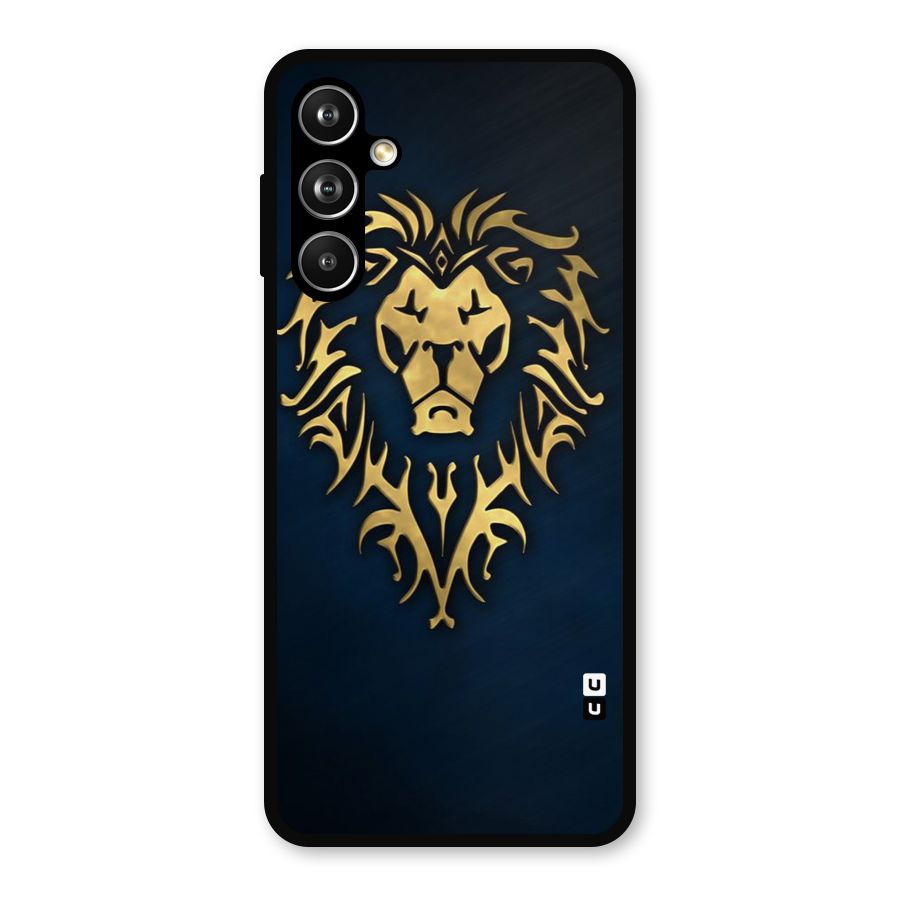 Beautiful Golden Lion Design Metal Back Case for Galaxy F54