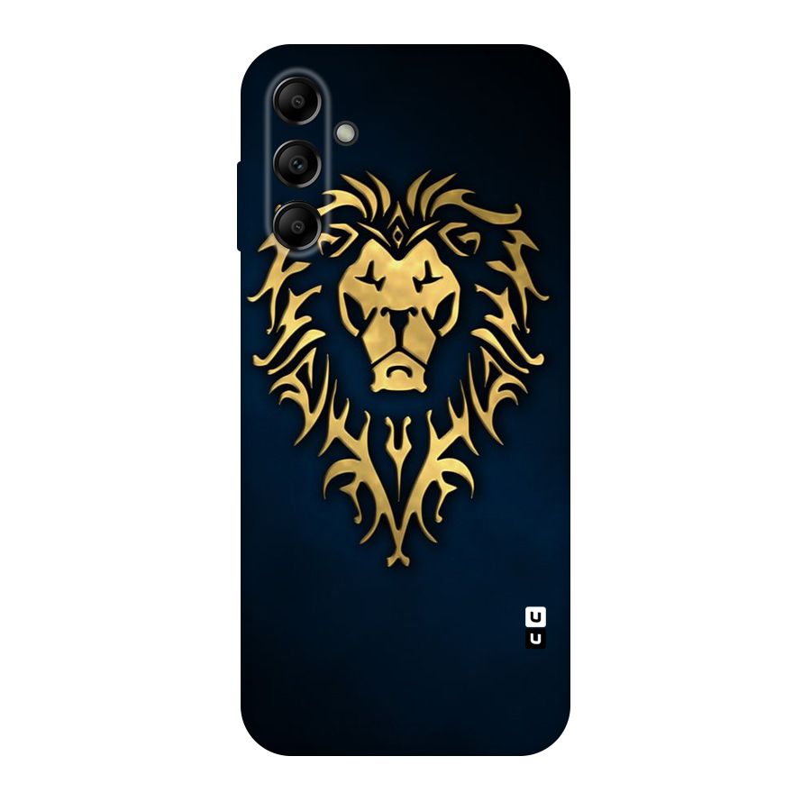 Beautiful Golden Lion Design Original Polycarbonate Back Case for Galaxy A14 5G