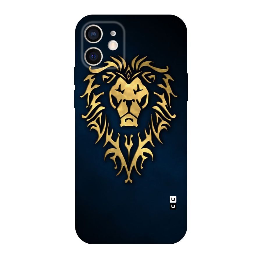 Beautiful Golden Lion Design Original Polycarbonate Back Case for iPhone 12