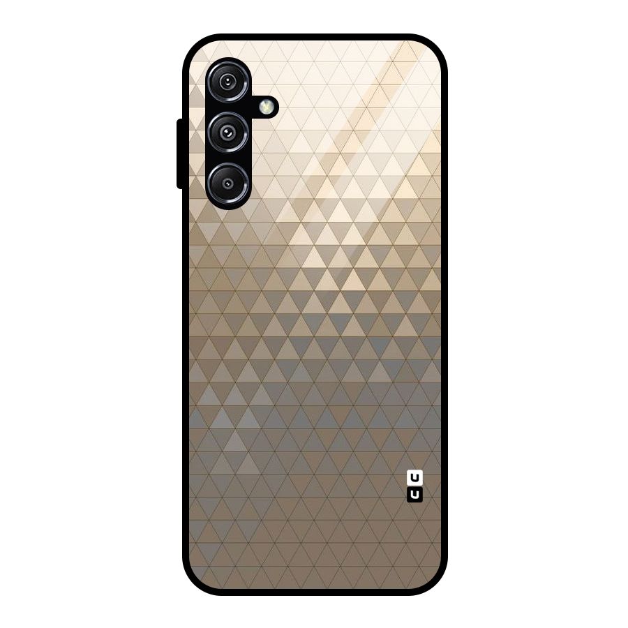 Beautiful Golden Pattern Glass Back Case for Galaxy M34 5G