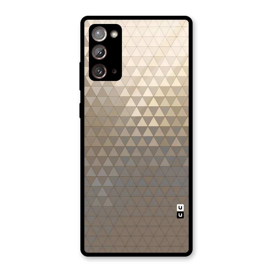 Beautiful Golden Pattern Glass Back Case for Galaxy Note 20