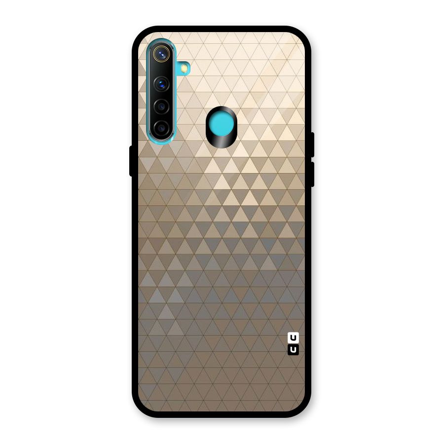 Beautiful Golden Pattern Glass Back Case for Realme 5