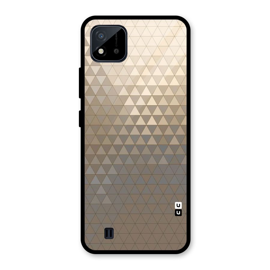 Beautiful Golden Pattern Glass Back Case for Realme C11 2021