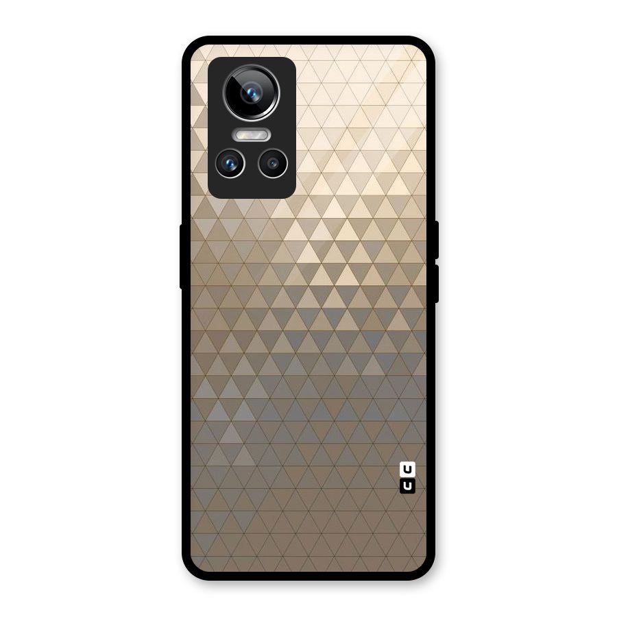 Beautiful Golden Pattern Glass Back Case for Realme GT Neo 3