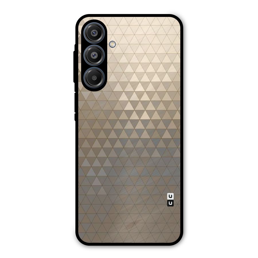Beautiful Golden Pattern Metal Back Case for Galaxy A16 5G