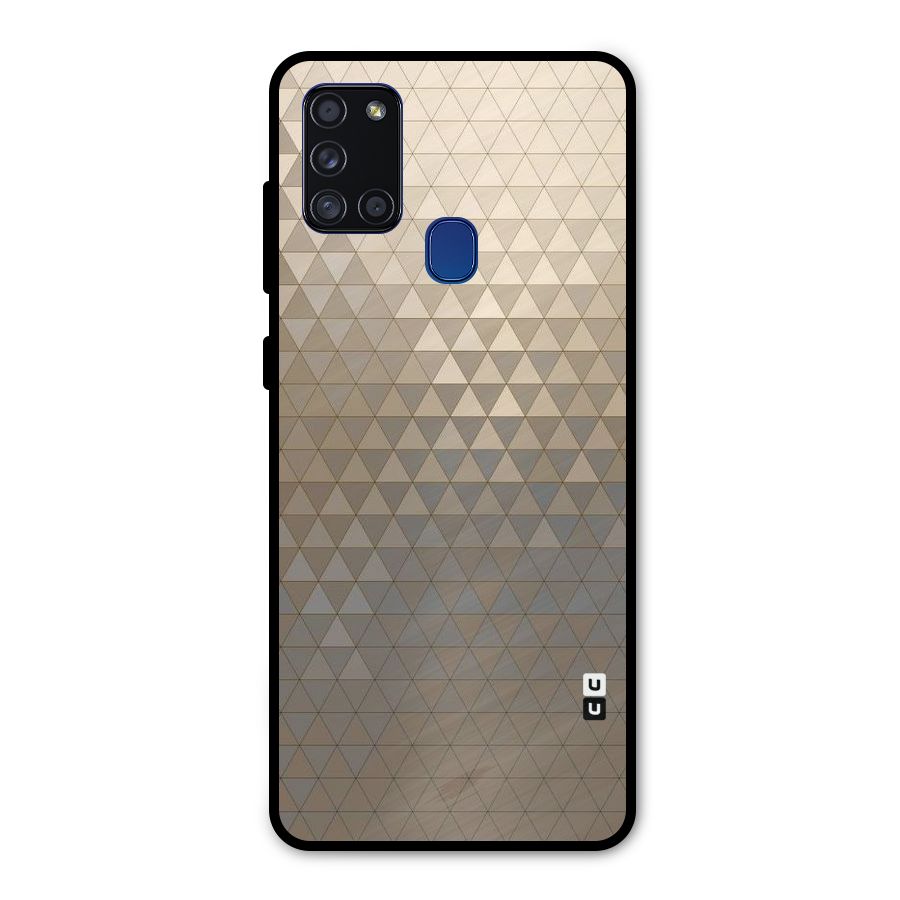 Beautiful Golden Pattern Metal Back Case for Galaxy A21s