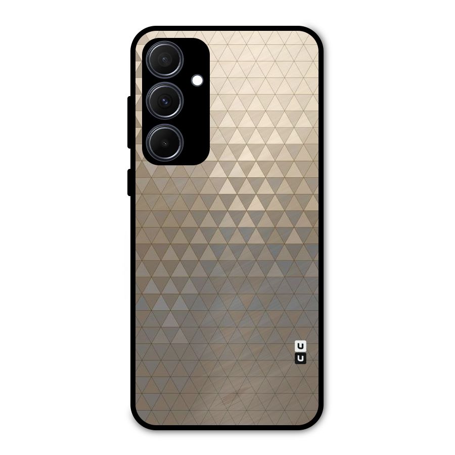 Beautiful Golden Pattern Metal Back Case for Galaxy A35