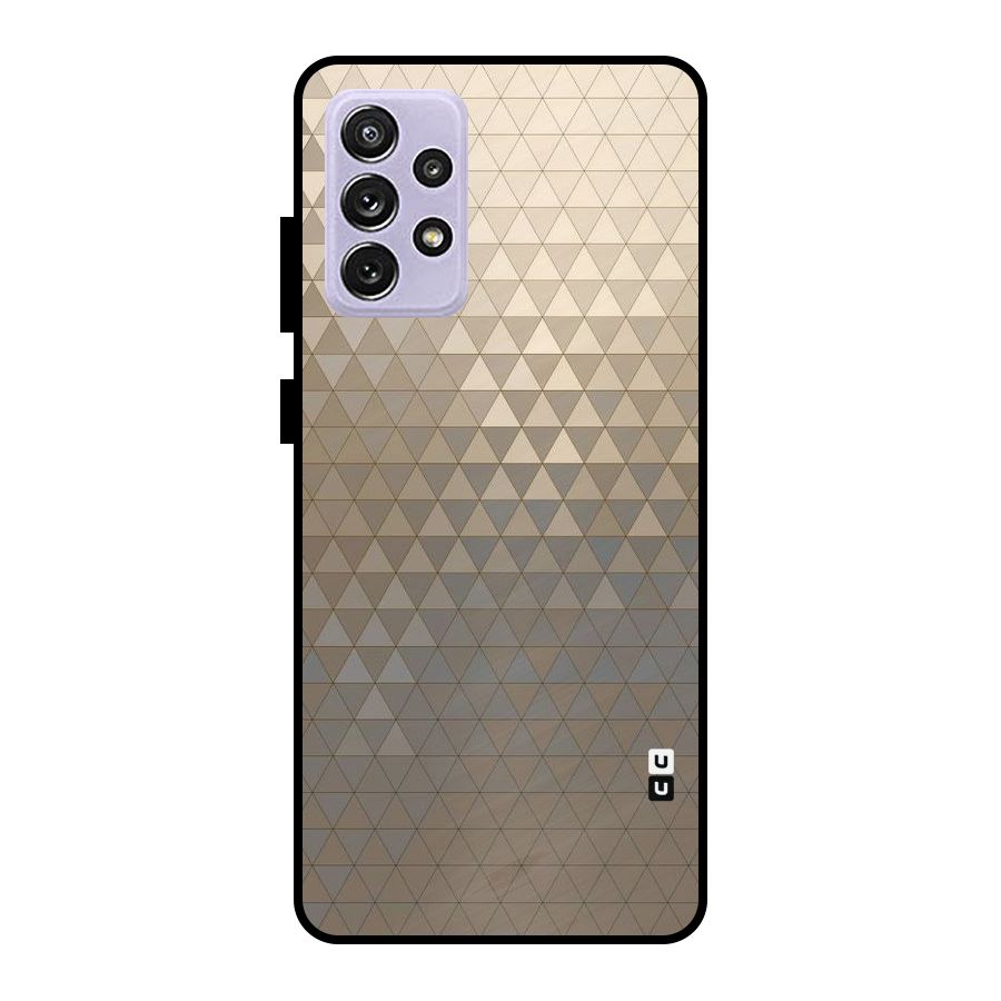 Beautiful Golden Pattern Metal Back Case for Galaxy A72