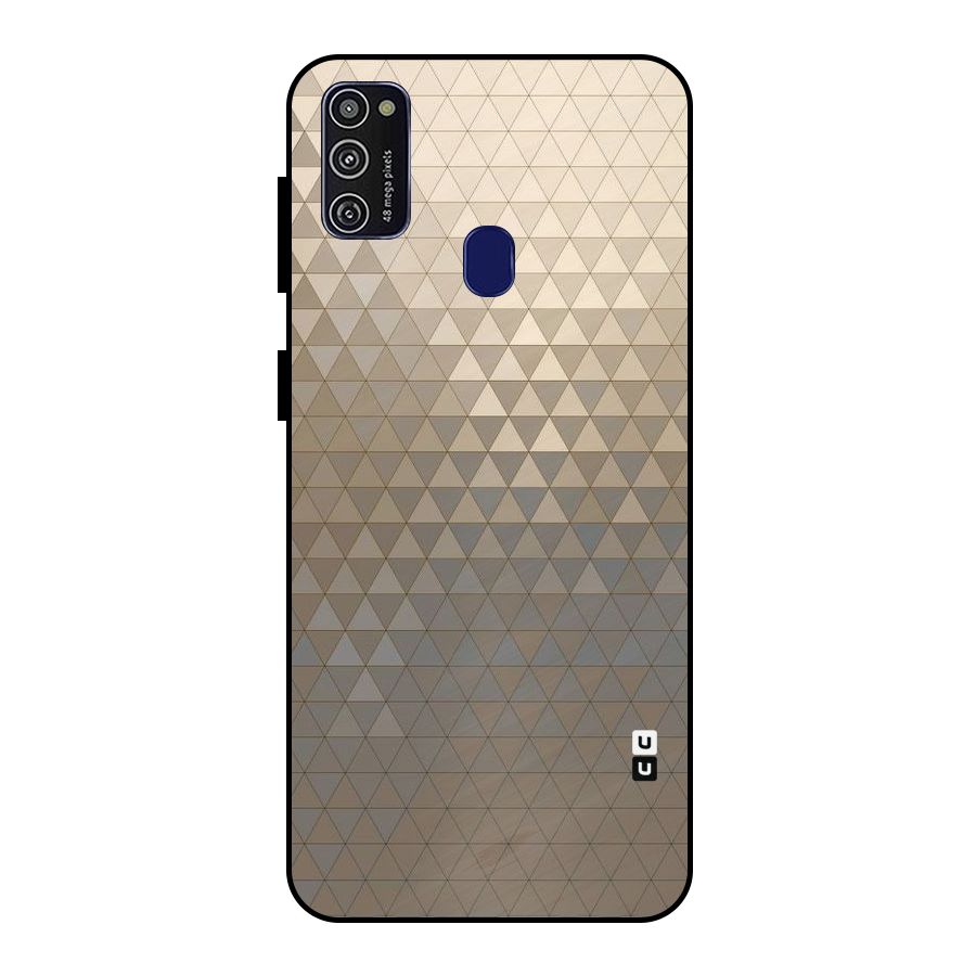 Beautiful Golden Pattern Metal Back Case for Galaxy M30s