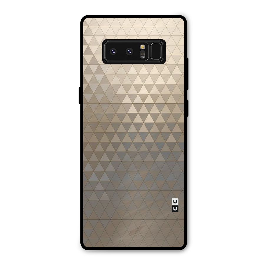Beautiful Golden Pattern Metal Back Case for Galaxy Note 8