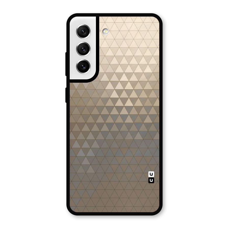 Beautiful Golden Pattern Metal Back Case for Galaxy S21 FE 5G