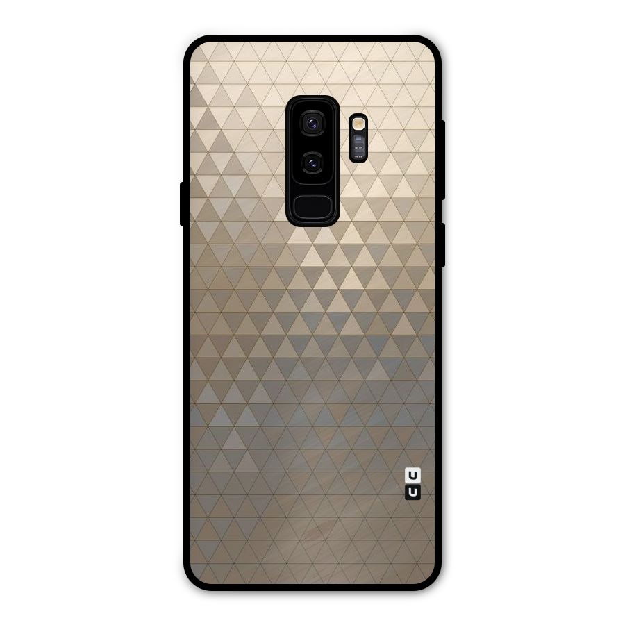 Beautiful Golden Pattern Metal Back Case for Galaxy S9 Plus