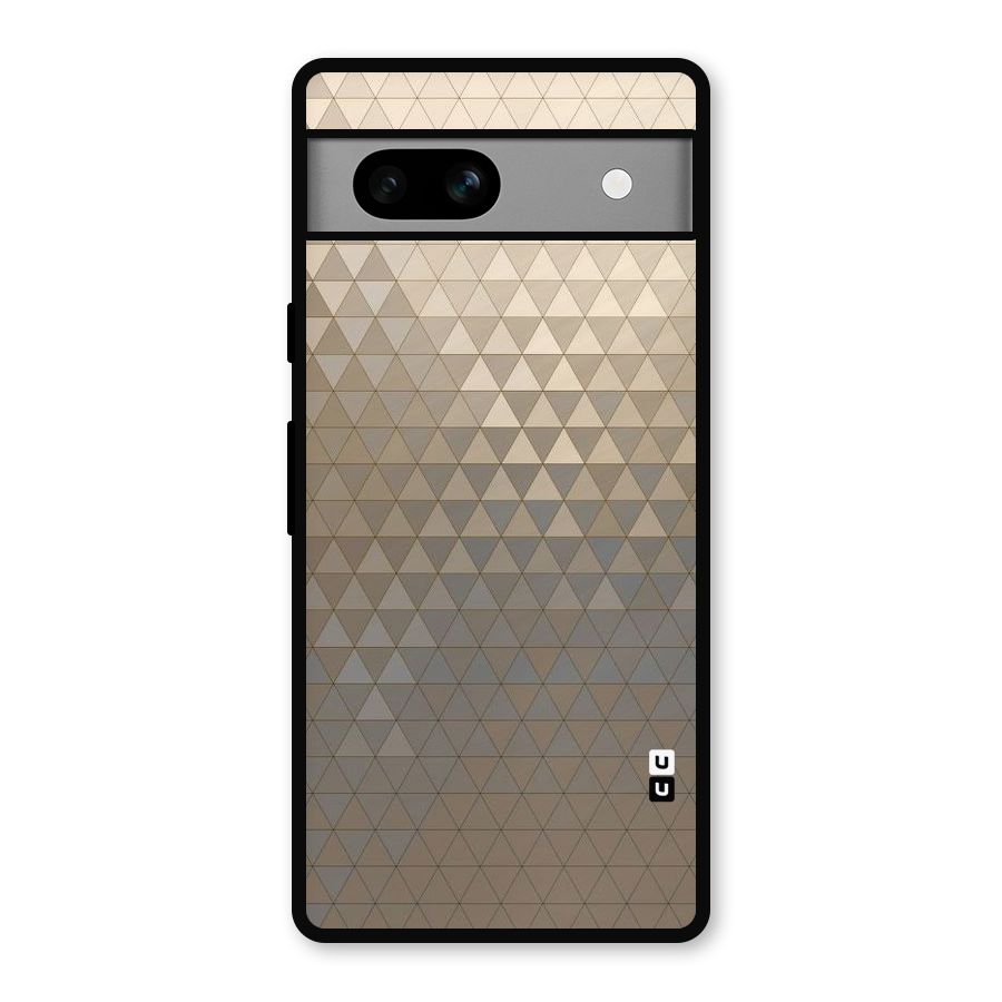 Beautiful Golden Pattern Metal Back Case for Google Pixel 7a