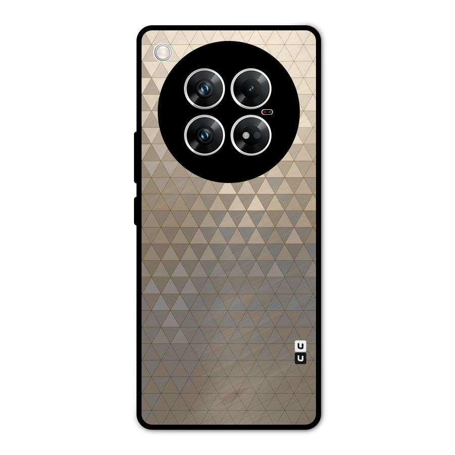 Beautiful Golden Pattern Metal Back Case for Infinix Zero 40 5G