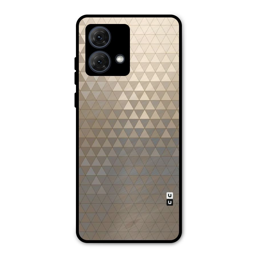 Beautiful Golden Pattern Metal Back Case for Moto G84