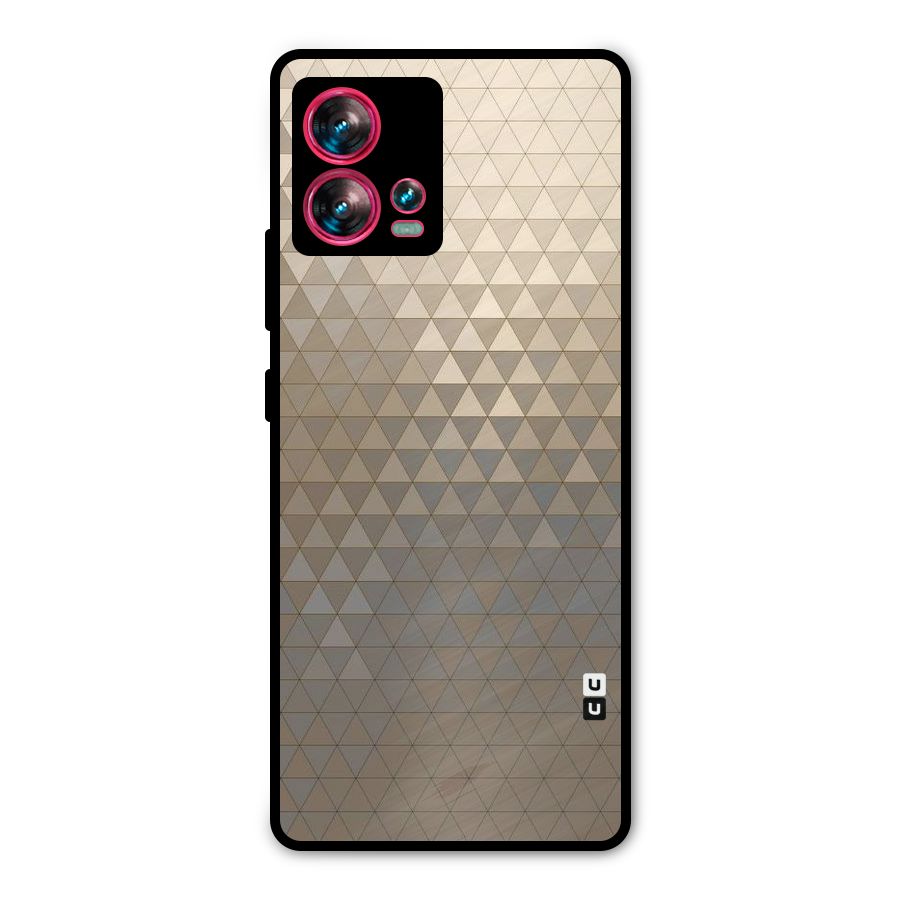 Beautiful Golden Pattern Metal Back Case for Motorola Edge 30 Fusion