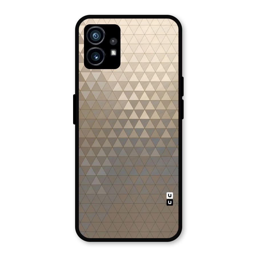 Beautiful Golden Pattern Metal Back Case for Nothing Phone 1