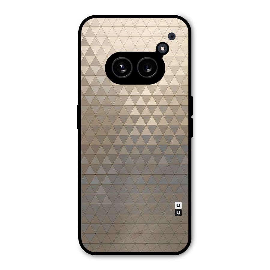 Beautiful Golden Pattern Metal Back Case for Nothing Phone 2a Plus