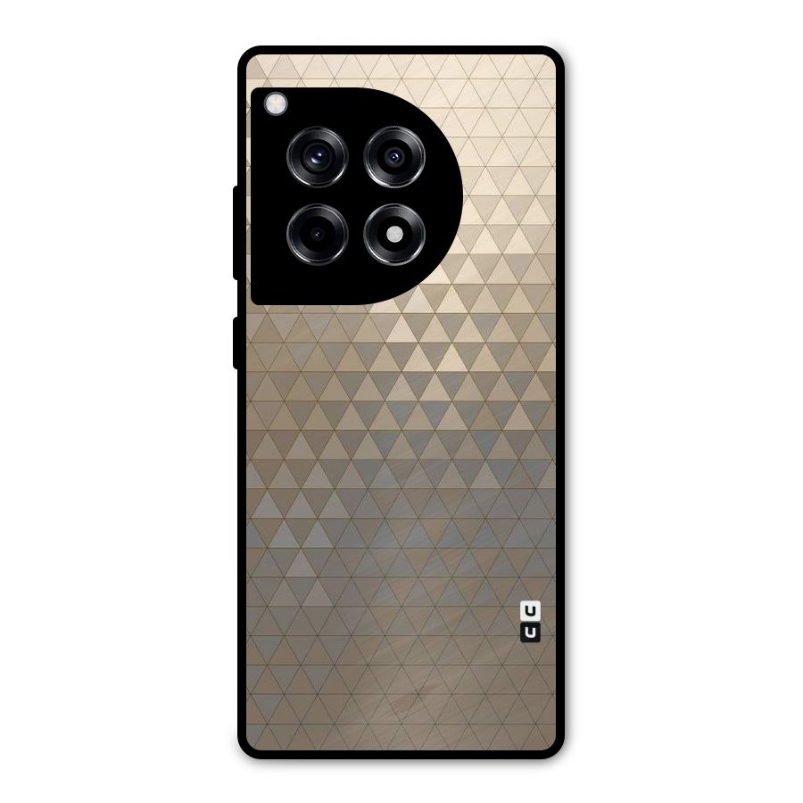 Beautiful Golden Pattern Metal Back Case for OnePlus 12R