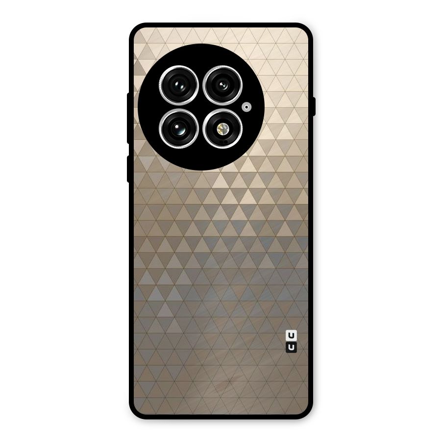 Beautiful Golden Pattern Metal Back Case for OnePlus 13