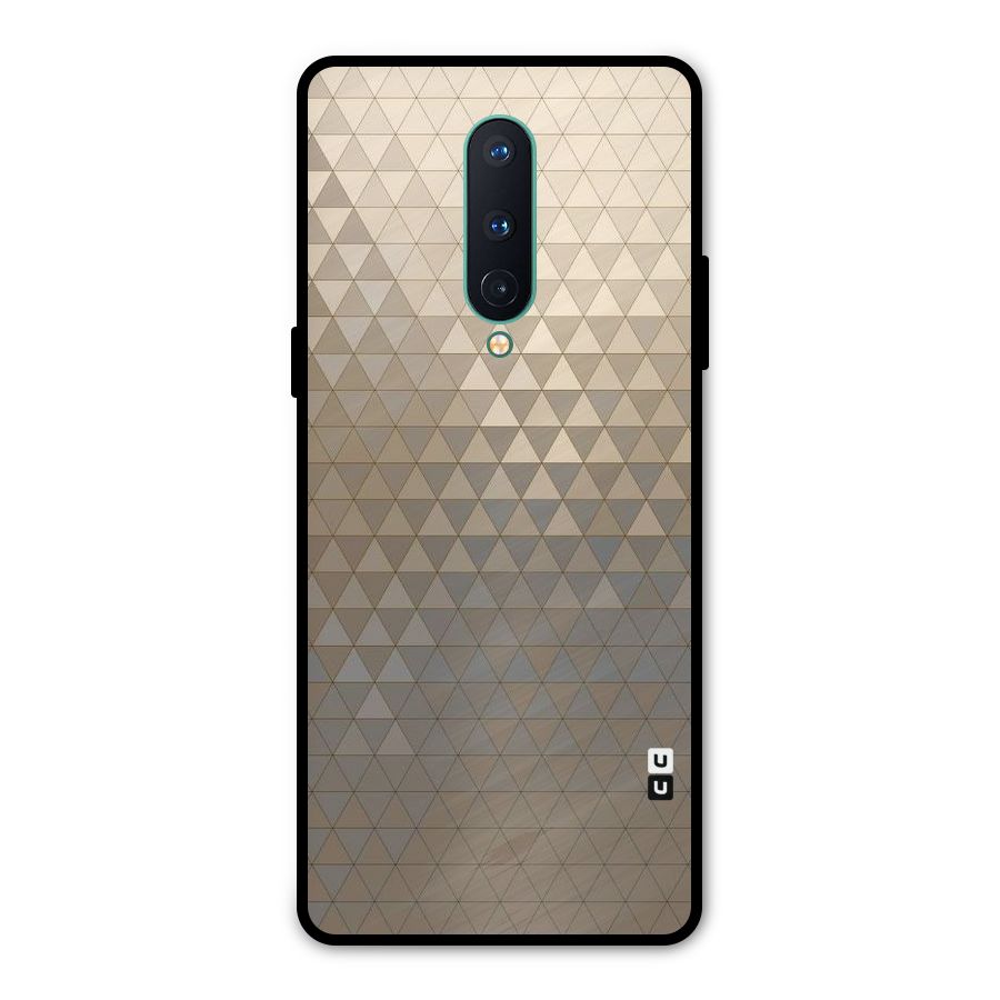 Beautiful Golden Pattern Metal Back Case for OnePlus 8