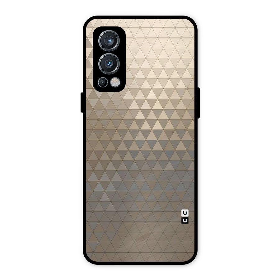 Beautiful Golden Pattern Metal Back Case for OnePlus Nord 2 5G