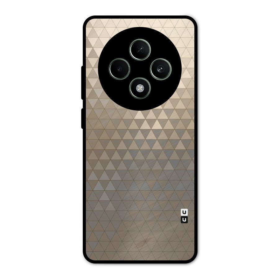 Beautiful Golden Pattern Metal Back Case for Oppo F27