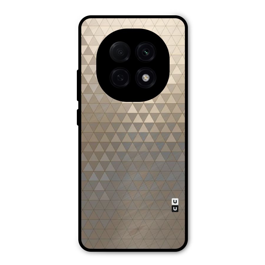 Beautiful Golden Pattern Metal Back Case for Oppo F29 Pro