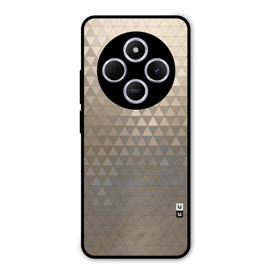 Beautiful Golden Pattern Metal Back Case for Poco M7