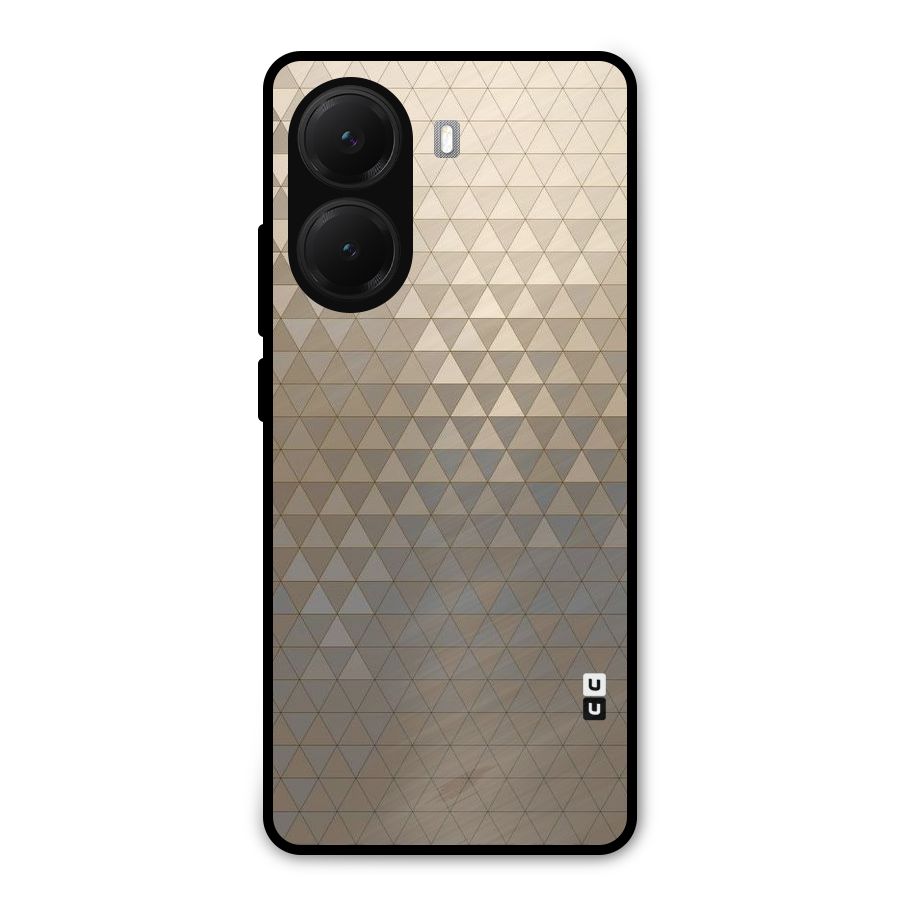 Beautiful Golden Pattern Metal Back Case for Poco X7 Pro