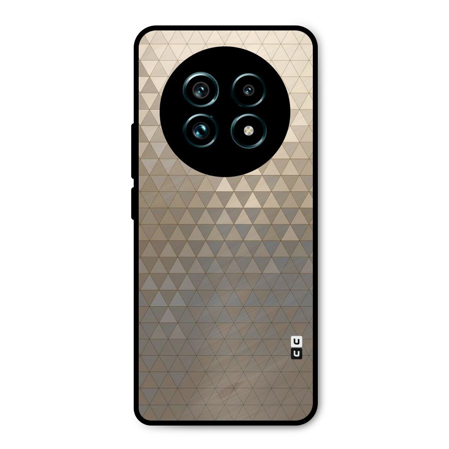 Beautiful Golden Pattern Metal Back Case for Realme 13 Pro Plus
