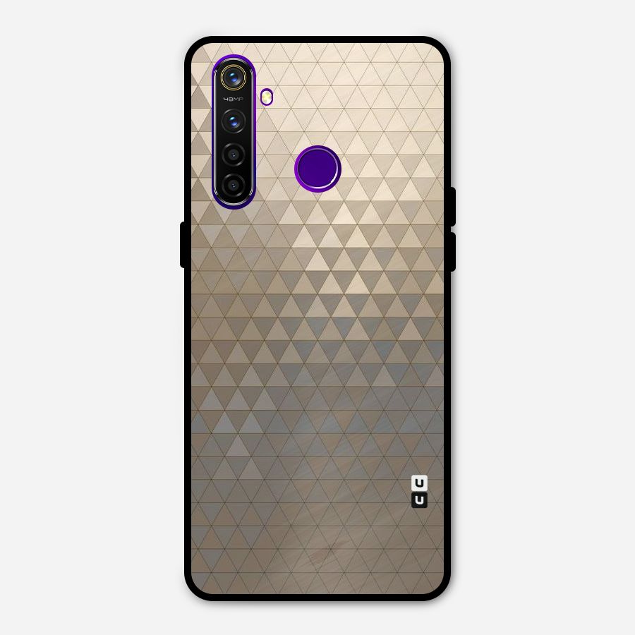 Beautiful Golden Pattern Metal Back Case for Realme 5 Pro