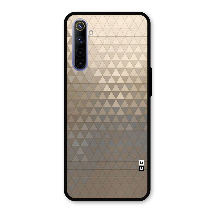 Beautiful Golden Pattern Metal Back Case for Realme 6