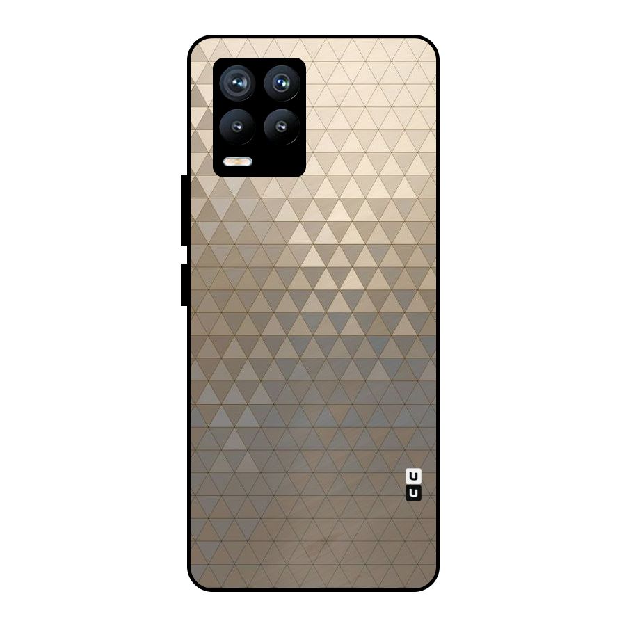 Beautiful Golden Pattern Metal Back Case for Realme 8 Pro
