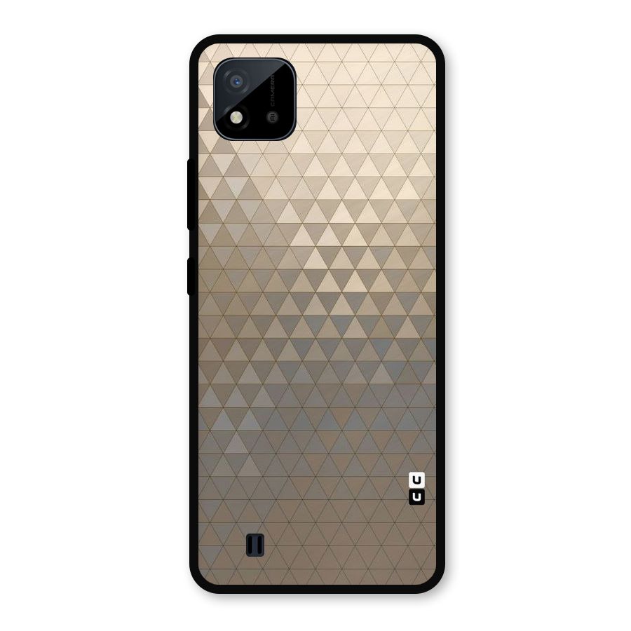 Beautiful Golden Pattern Metal Back Case for Realme C11 2021