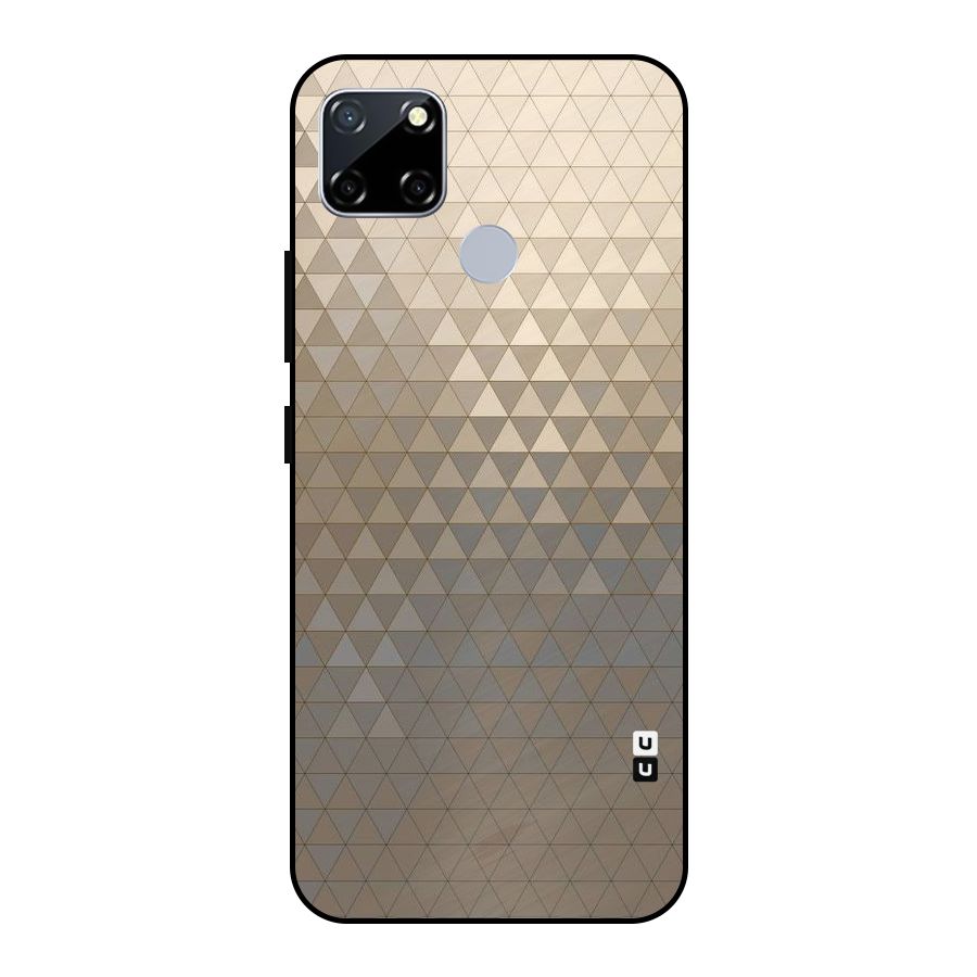 Beautiful Golden Pattern Metal Back Case for Realme Narzo 20