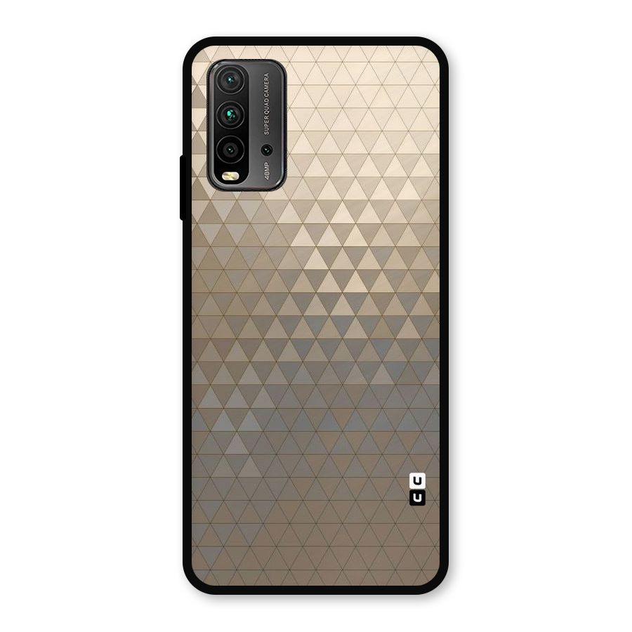 Beautiful Golden Pattern Metal Back Case for Redmi 9 Power