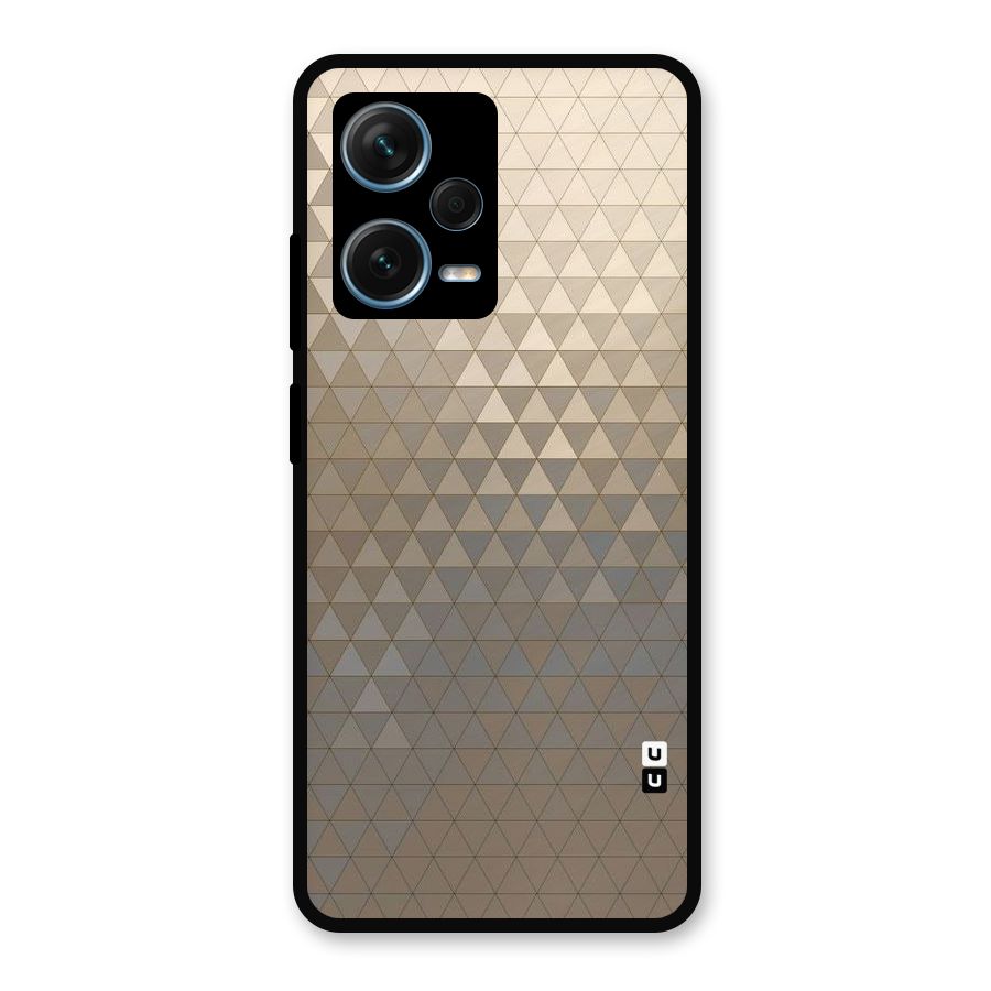 Beautiful Golden Pattern Metal Back Case for Redmi Note 12 Pro Plus 5G