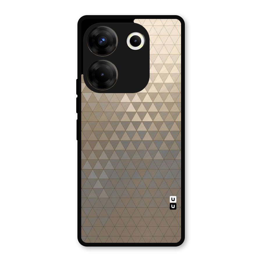Beautiful Golden Pattern Metal Back Case for Tecno Camon 20