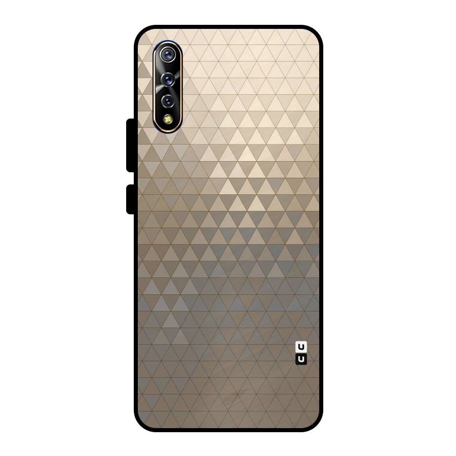 Beautiful Golden Pattern Metal Back Case for Vivo S1